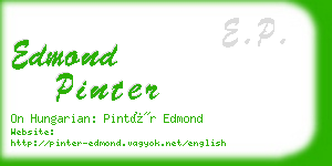 edmond pinter business card